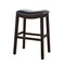 Contemporary Home Living 26" Vibrant Brown and Black Unique New Ridge Home Goods Julian Comfortable Counter Height Barstool